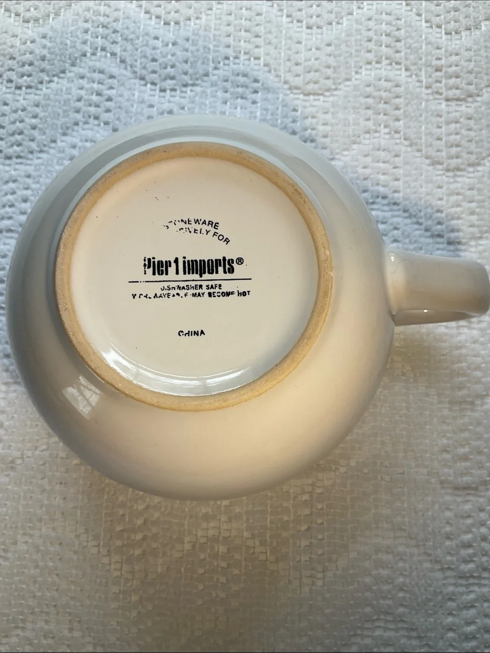 Large White Ceramic Coffee Mug